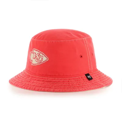 Lids Kansas City Chiefs New Era Retro Beachin' Bucket Hat - Khaki