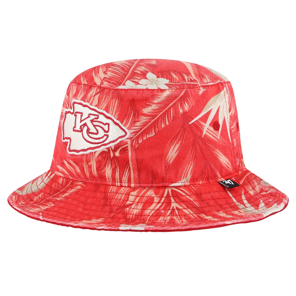 Men's '47 Red Kansas City Chiefs Tropicalia Bucket Hat