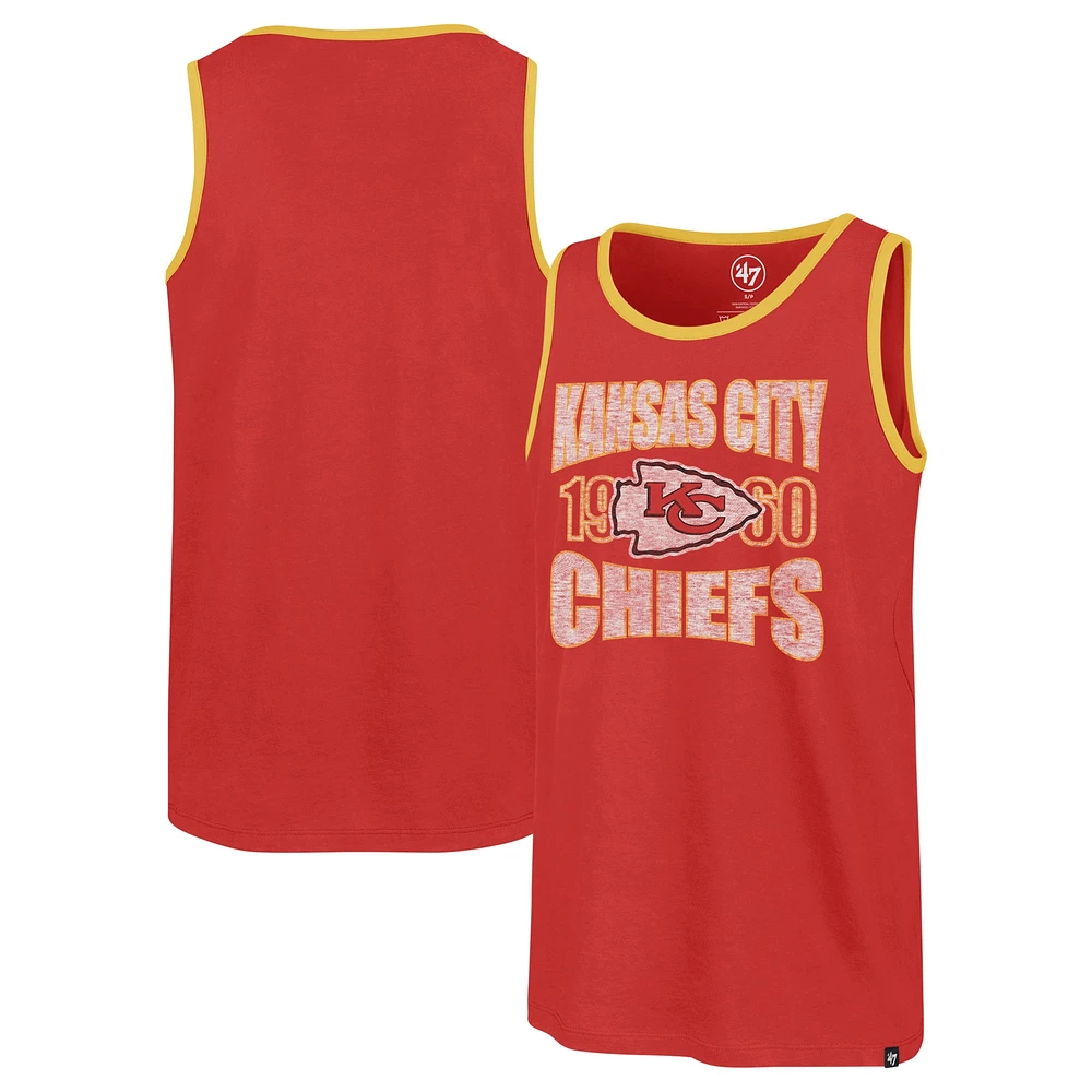 Men's '47 Red Kansas City Chiefs Upload Franklin Tank Top