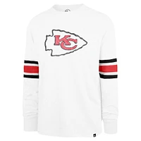 Men's '47 White Kansas City Chiefs Gridiron Premier Brex Long Sleeve T-Shirt