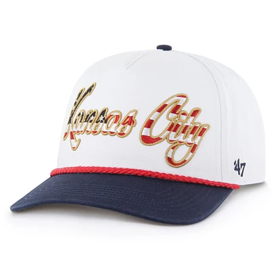 Casquette ajustable patriotique blanche « 47 » des Chiefs de Kansas City pour homme