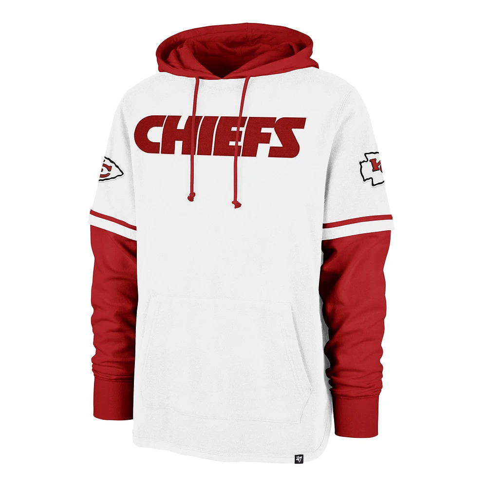 Sweat à capuche blanc '47 Kansas City Chiefs Trifecta Shortstop pour homme