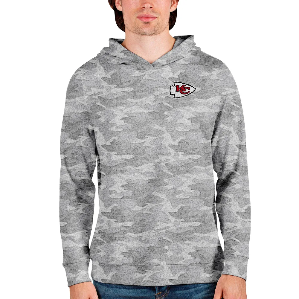 Men's Antigua Black Kansas City Chiefs Victory Full-Zip Hoodie 