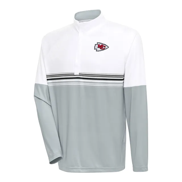 Men's Nike Gray Kansas City Chiefs Sideline Coaches Chevron Lockup Pullover  Top