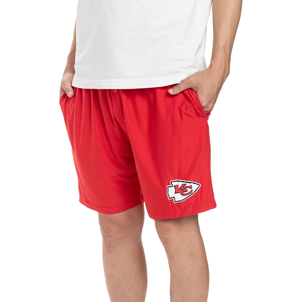 Ensemble de deux shorts Concepts Sport Kansas City Chiefs Gauge Jam pour hommes, rouge