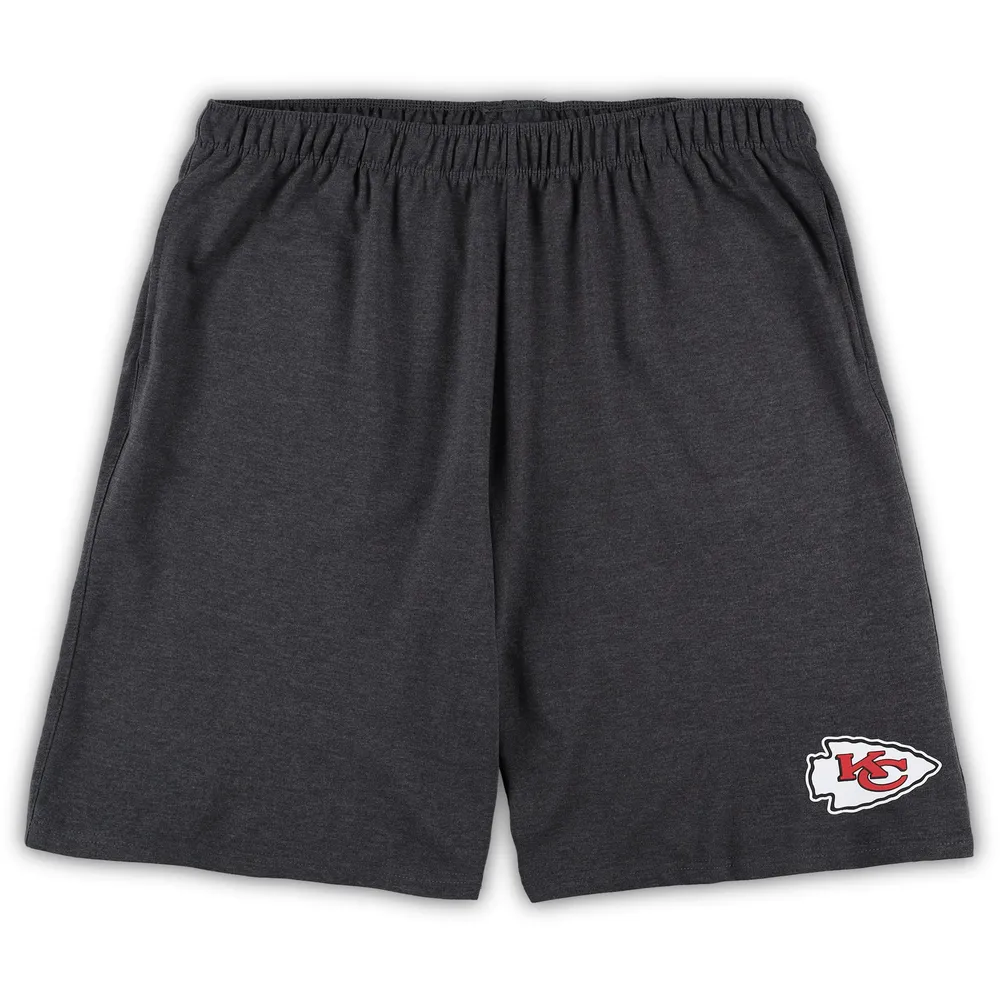 Men's Concepts Sport White/Charcoal Kansas City Chiefs Big & Tall T-Shirt and Shorts Set