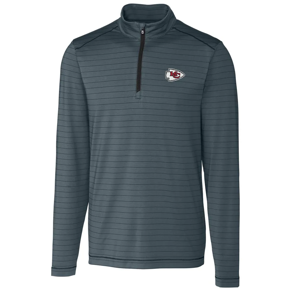 Nike / Men's Kansas City Chiefs Sideline Coach Half-Zip Silver Pullover