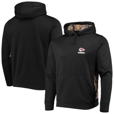 Men's Dunbrooke Black/Realtree Camo Kansas City Chiefs Logo Ranger Pullover Hoodie