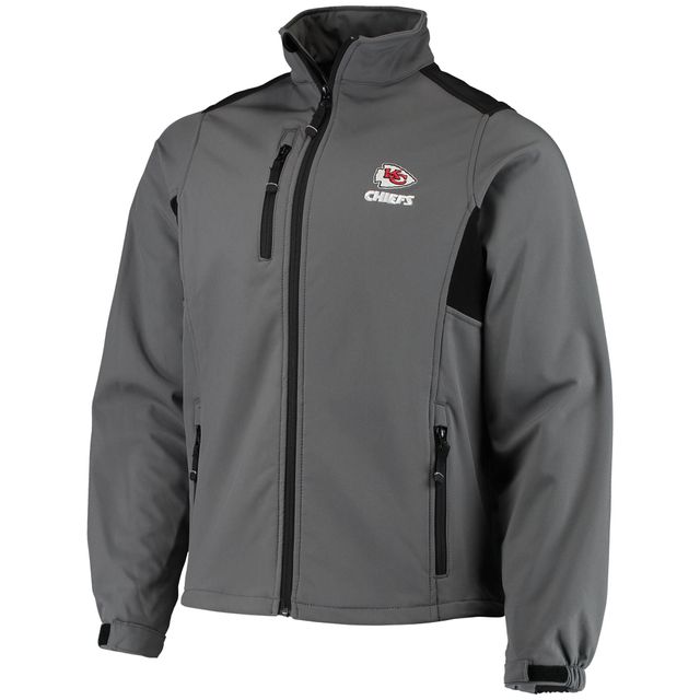 Dunbrooke Charcoal Kansas City Chiefs Circle Softshell Fleece Full-Zip Jacket