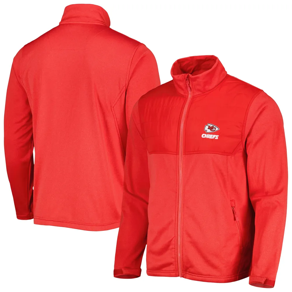 Men's Dunbrooke Heather Red Kansas City Chiefs Explorer Tech Full-Zip Jacket