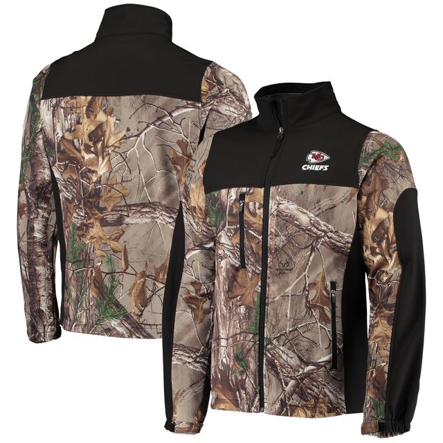 Veste à fermeture éclair intégrale Dunbrooke Realtree Camo/Noir Kansas City Chiefs Circle Hunter pour hommes