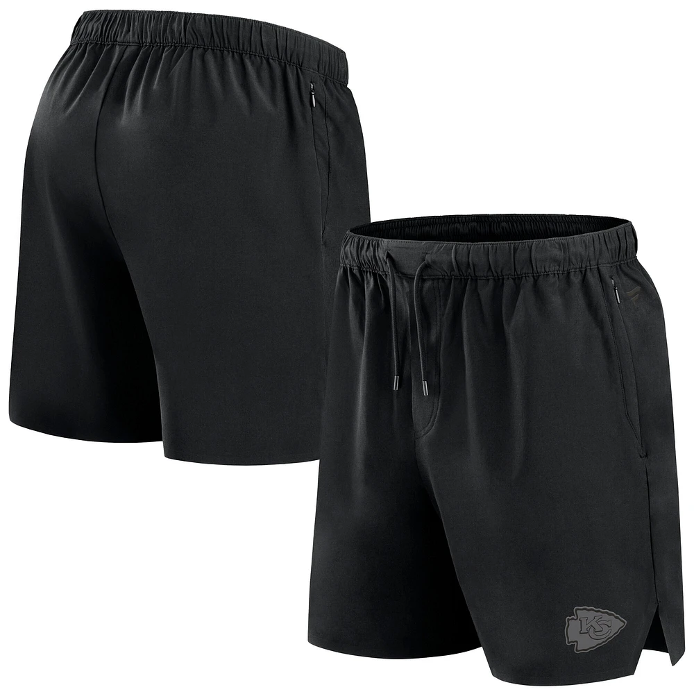 Men's Fanatics Black Kansas City Chiefs Front Office Micro Tonal Shorts