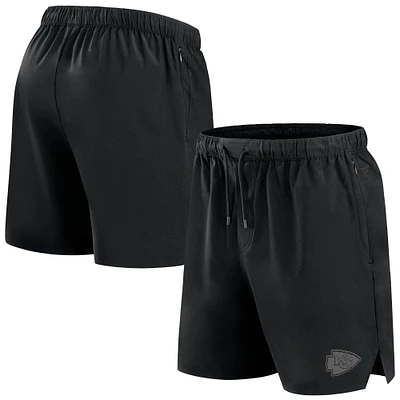 Men's Fanatics Black Kansas City Chiefs Front Office Micro Tonal Shorts