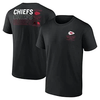 T-shirt Fanatics pour homme noir Kansas City Chiefs Repeat Stats