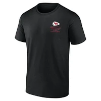 T-shirt Fanatics pour homme noir Kansas City Chiefs Repeat Stats