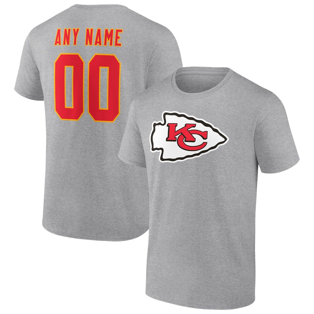 Fanatics Men's Branded Heathered Gray, Red Kansas City Chiefs