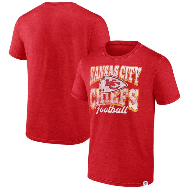 Fanatics Men's Branded Heathered Red Kansas City Chiefs Sporting Chance T- shirt