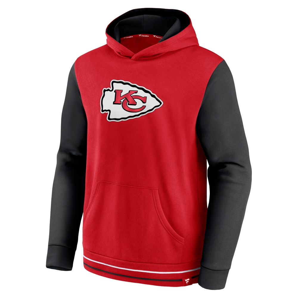 Kansas City Chiefs Color Block Men's Nike NFL Pullover Hoodie.