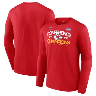 Kansas City Chiefs Fanatics Branded 2022 AFC Champions Shadow Cast Long Sleeve T-Shirt - Red