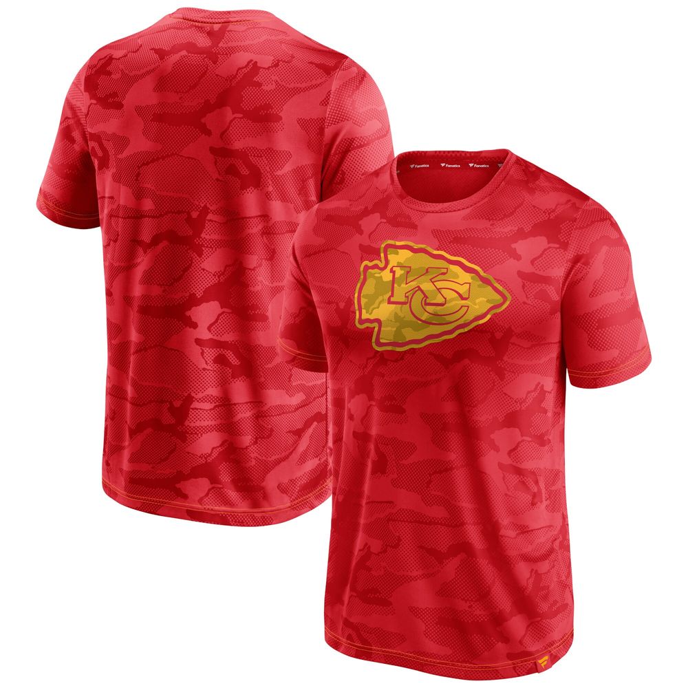 Fanatics Branded Men's Fanatics Branded Red Kansas City Chiefs Camo  Jacquard - T-Shirt