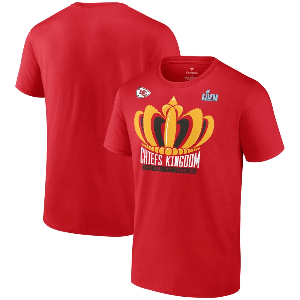 Youth Red Kansas City Chiefs 2022 AFC Champions Shadow T-Shirt