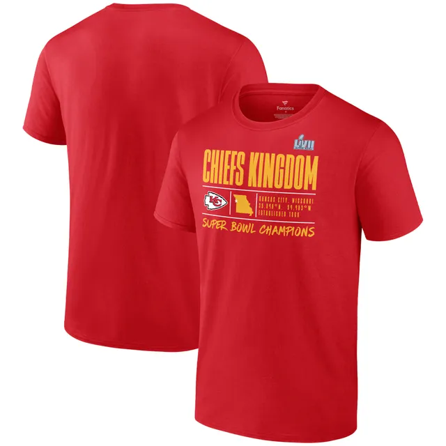 Men's Kansas City Chiefs Fanatics Branded Red Super Bowl LVII Champions Big  & Tall Hometown Last Standing T-Shirt