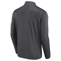 Men's Fanatics  Charcoal Kansas City Chiefs Head-to-Head Quarter-Zip Pullover
