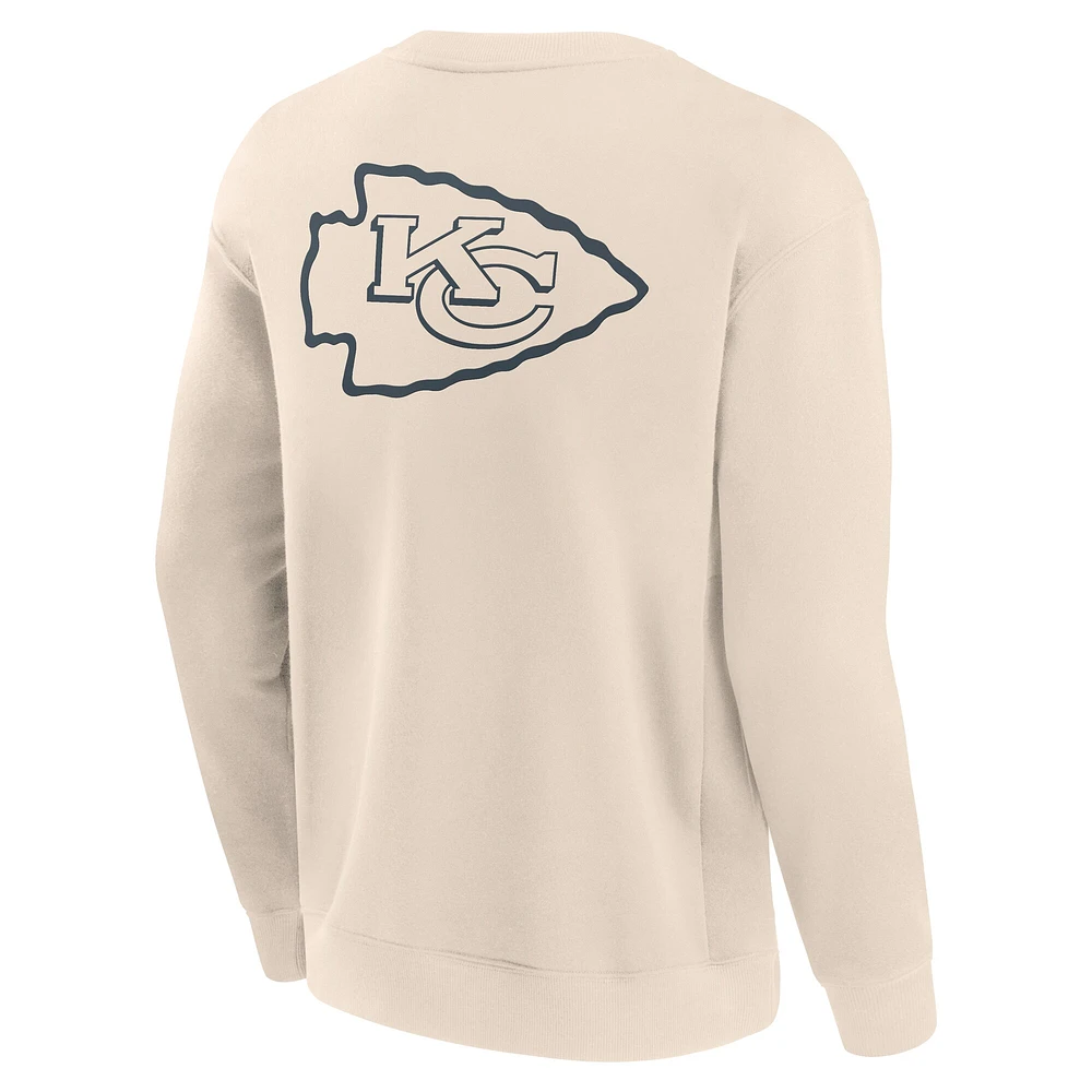 Sweat-shirt à capuche pour homme Fanatics Cream Kansas City Chiefs Elements Future Ground Lettering