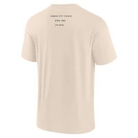 Men's Fanatics Cream Kansas City Chiefs Elements Weathered Tonal Future Ground T-Shirt