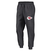 Pantalon de jogging en polaire Boost Fanatics Heather Charcoal Kansas City Chiefs pour homme