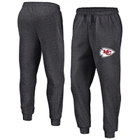 Pantalon de jogging en polaire Boost Fanatics Heather Charcoal Kansas City Chiefs pour homme