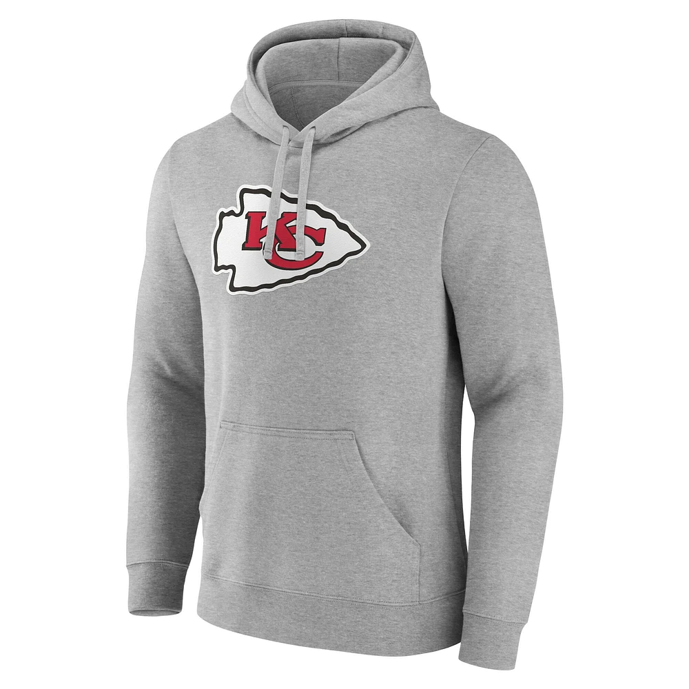 Sweat à capuche en polaire pour homme Fanatics Heather Gray Kansas City Chiefs Deliver