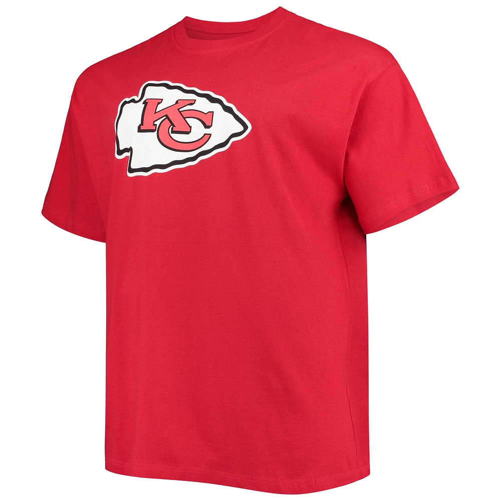 T-shirt rouge avec nom et numéro de joueur des Chiefs Kansas City Patrick Mahomes marque fanatiques pour hommes