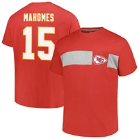 Fanatics pour hommes Patrick Mahomes T-shirt rouge des Chiefs de Kansas City Big & Tall