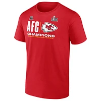 Men's Fanatics  Red Kansas City Chiefs 2024 AFC Champions Big & Tall Hail Mary T-Shirt