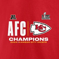 Men's Fanatics  Red Kansas City Chiefs 2024 AFC Champions Big & Tall Hail Mary T-Shirt