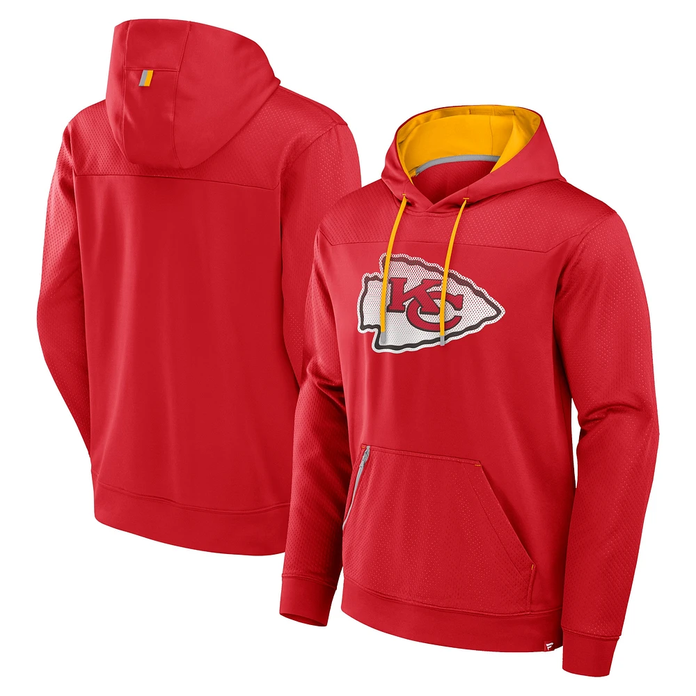 Sweat à capuche rouge pour homme Fanatics Kansas City Chiefs Defender