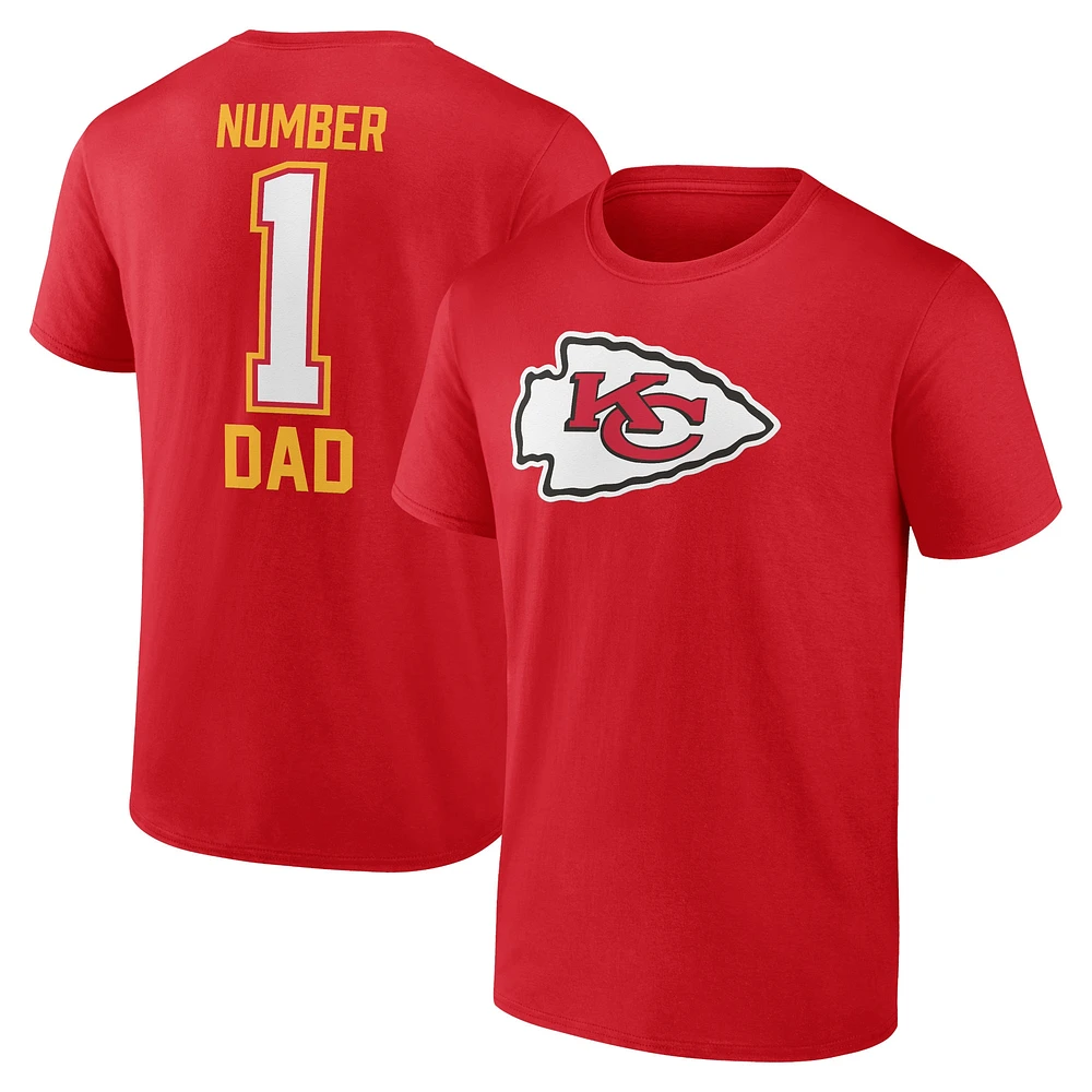 T-shirt rouge pour la fête des pères Chiefs de Kansas City Fanatics hommes