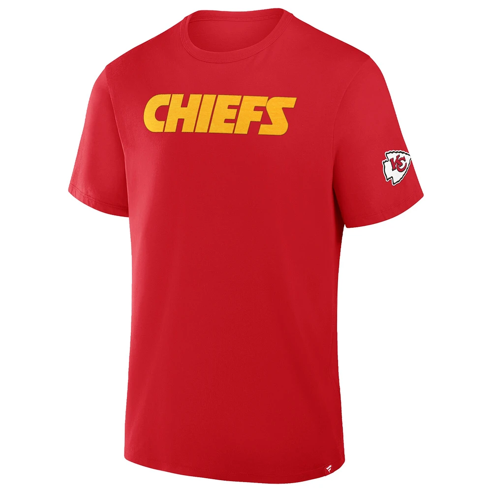 Men's Fanatics Red Kansas City Chiefs Option Route Legacy T-Shirt