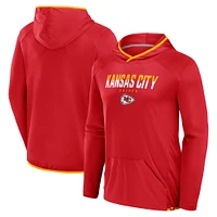 Men's Fanatics Red Kansas City Chiefs Transitional Defender Hoodie Long Sleeve T-Shirt