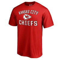 T-shirt rouge fanatiques pour hommes des Chiefs de Kansas City Victory Arch