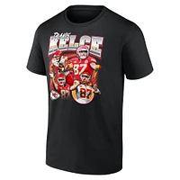 T-shirt graphique pour homme Fanatics Travis Kelce Black Kansas City Chiefs Notorious Player