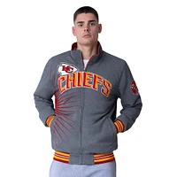 Men's G-III Extreme Red/Heather Gray Kansas City Chiefs Strong Arm Reversible Full-Zip Jacket