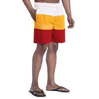 Short de bain G-III Sports by Carl Banks pour homme rouge/or Kansas City Chiefs Sunrise Volley