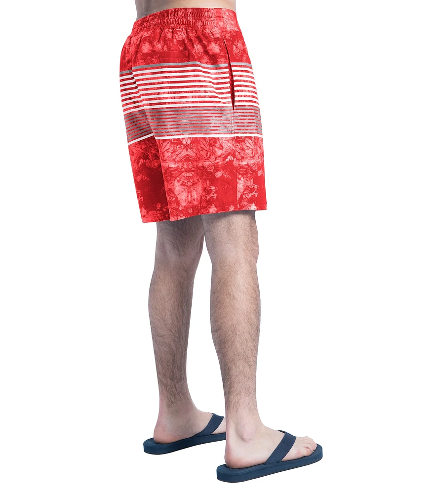Men's G-III Sports by Carl Banks  Red/Gray Kansas City Chiefs Horizon Volley Swim Shorts