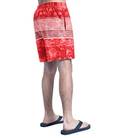 Men's G-III Sports by Carl Banks  Red/Gray Kansas City Chiefs Horizon Volley Swim Shorts