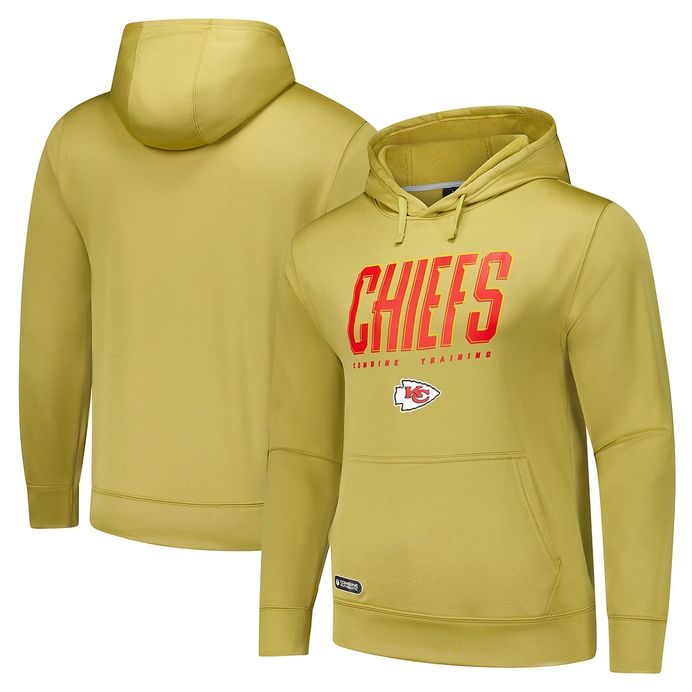 Sweat à capuche pour homme avec logo doré des Chiefs de Kansas City