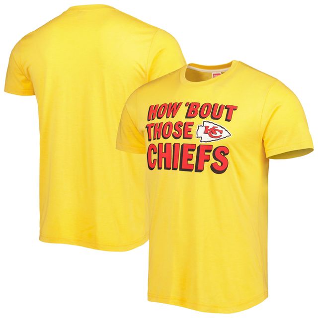 T-shirt à trois mélanges Hyper Local Homage Gold Kansas City Chiefs pour homme