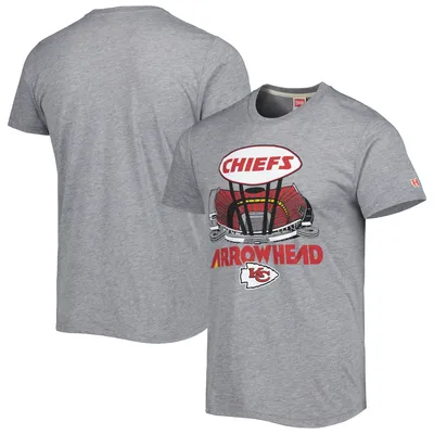 Kansas City Chiefs Homage Stadium Tri-Blend T-Shirt - Gray