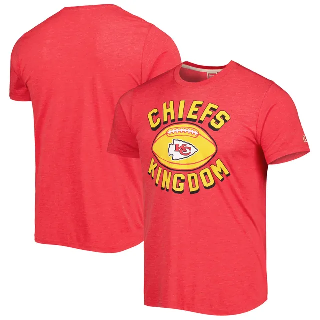 Men's Homage Gold Kansas City Chiefs Hyper Local Tri-Blend T-Shirt